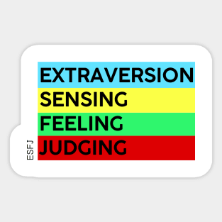 ESFJ - MBTI 16 personalities test Sticker